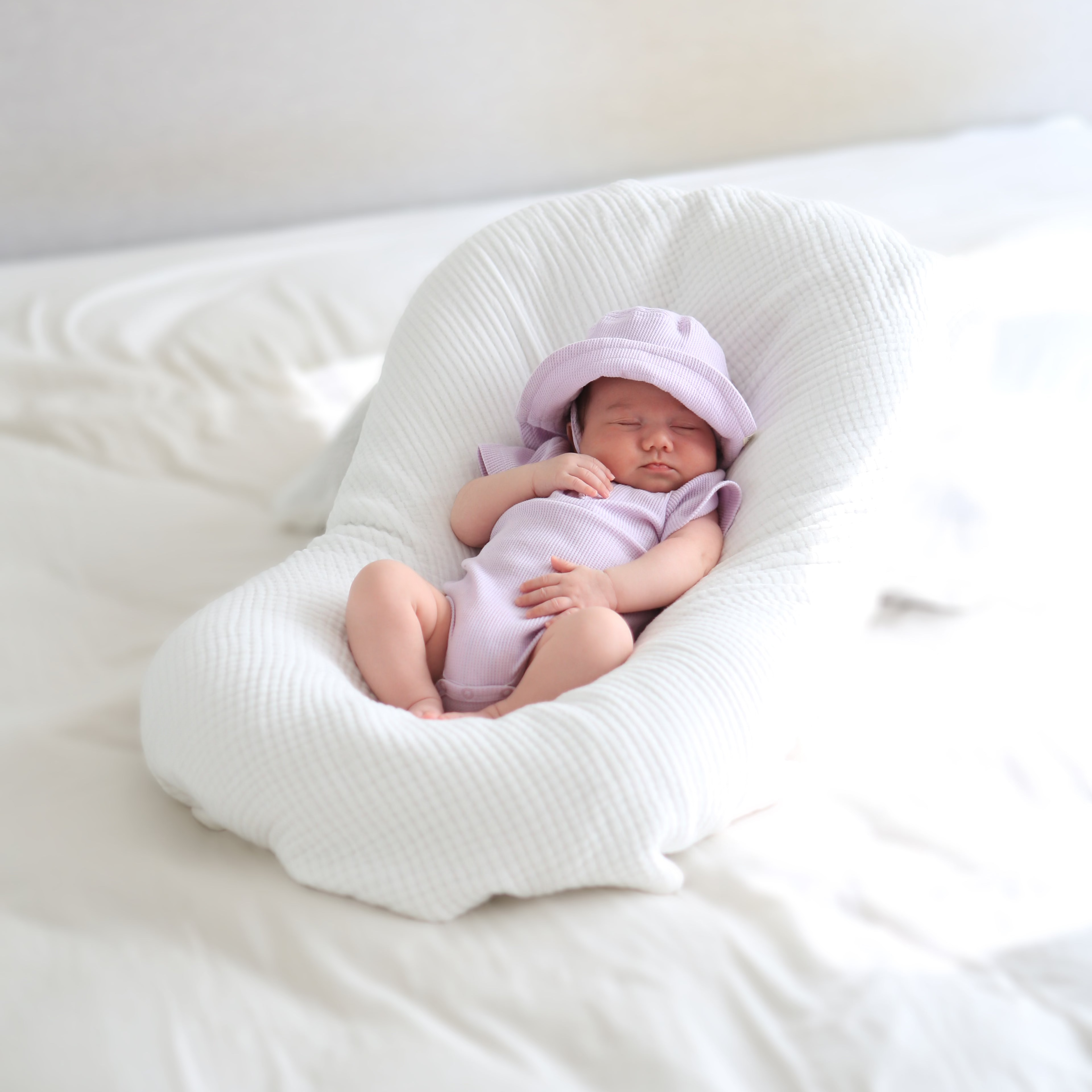 Summer Bodysuit & Sunhat - Lilac