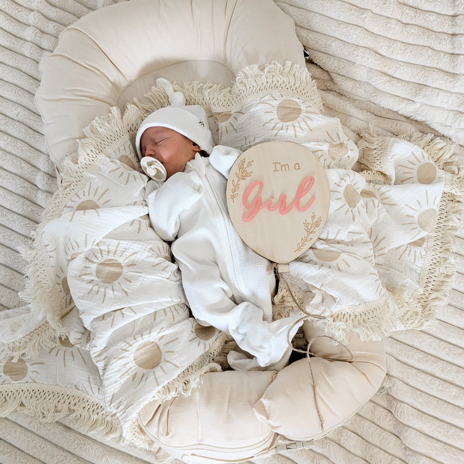 Double Sided Gender Reveal Plaque