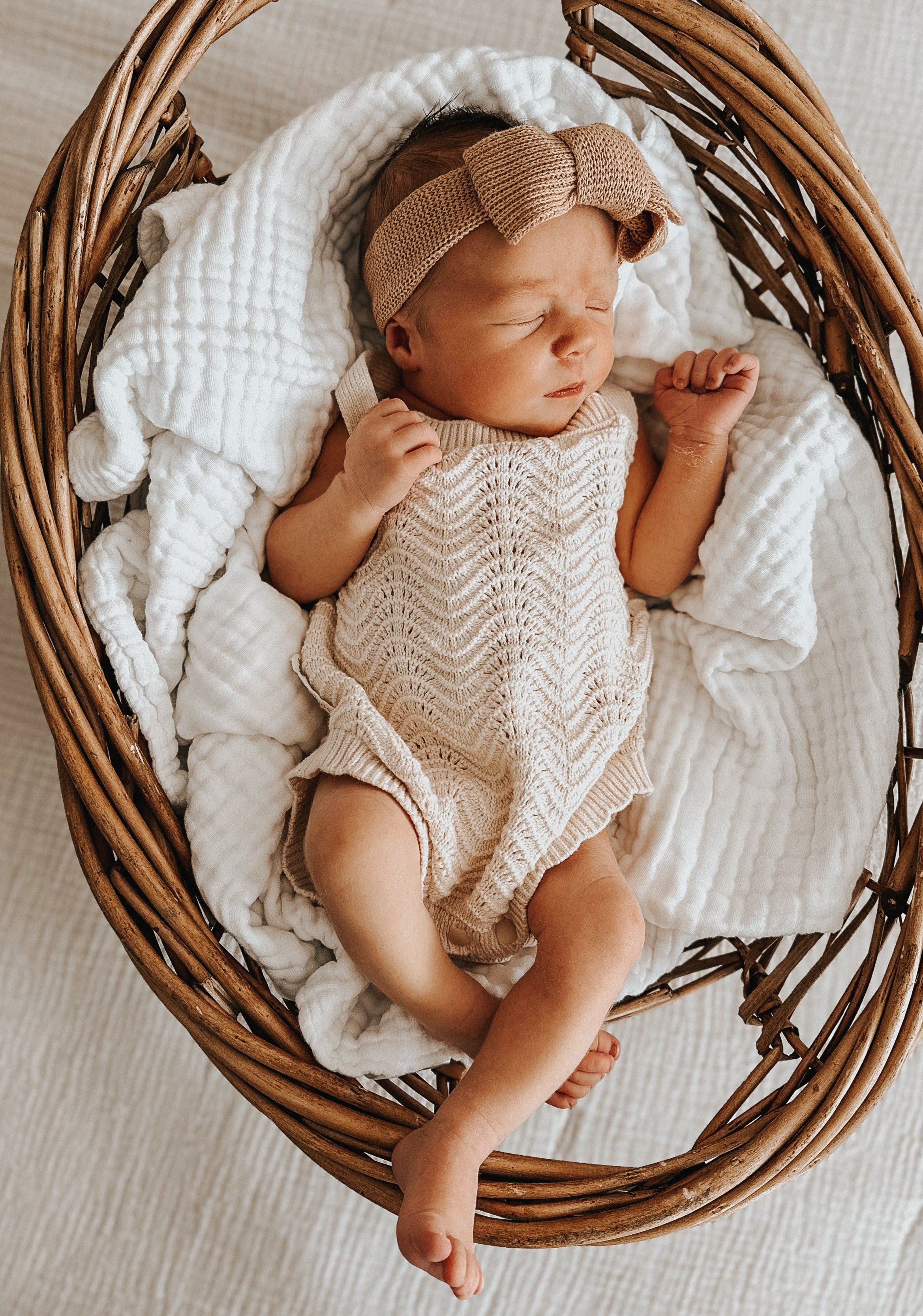 Textured Knit Topknot Coco