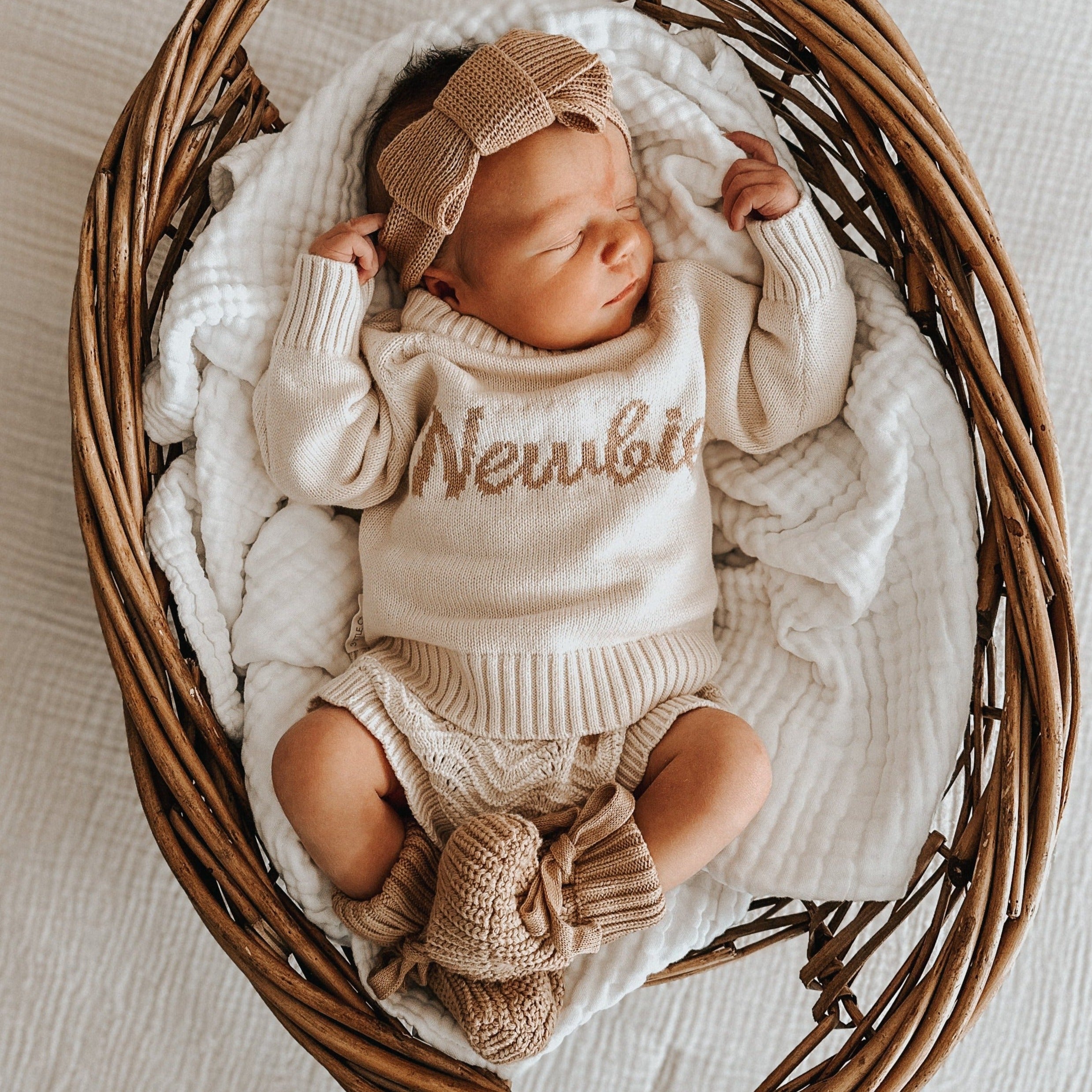 Textured Knit Topknot Coco