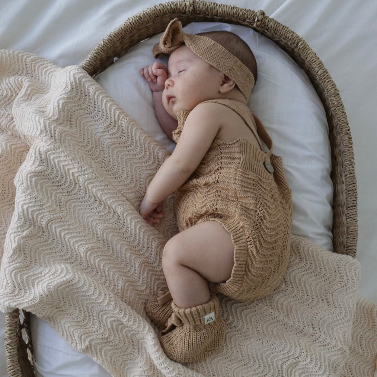 Textured Knit Topknot - Coco