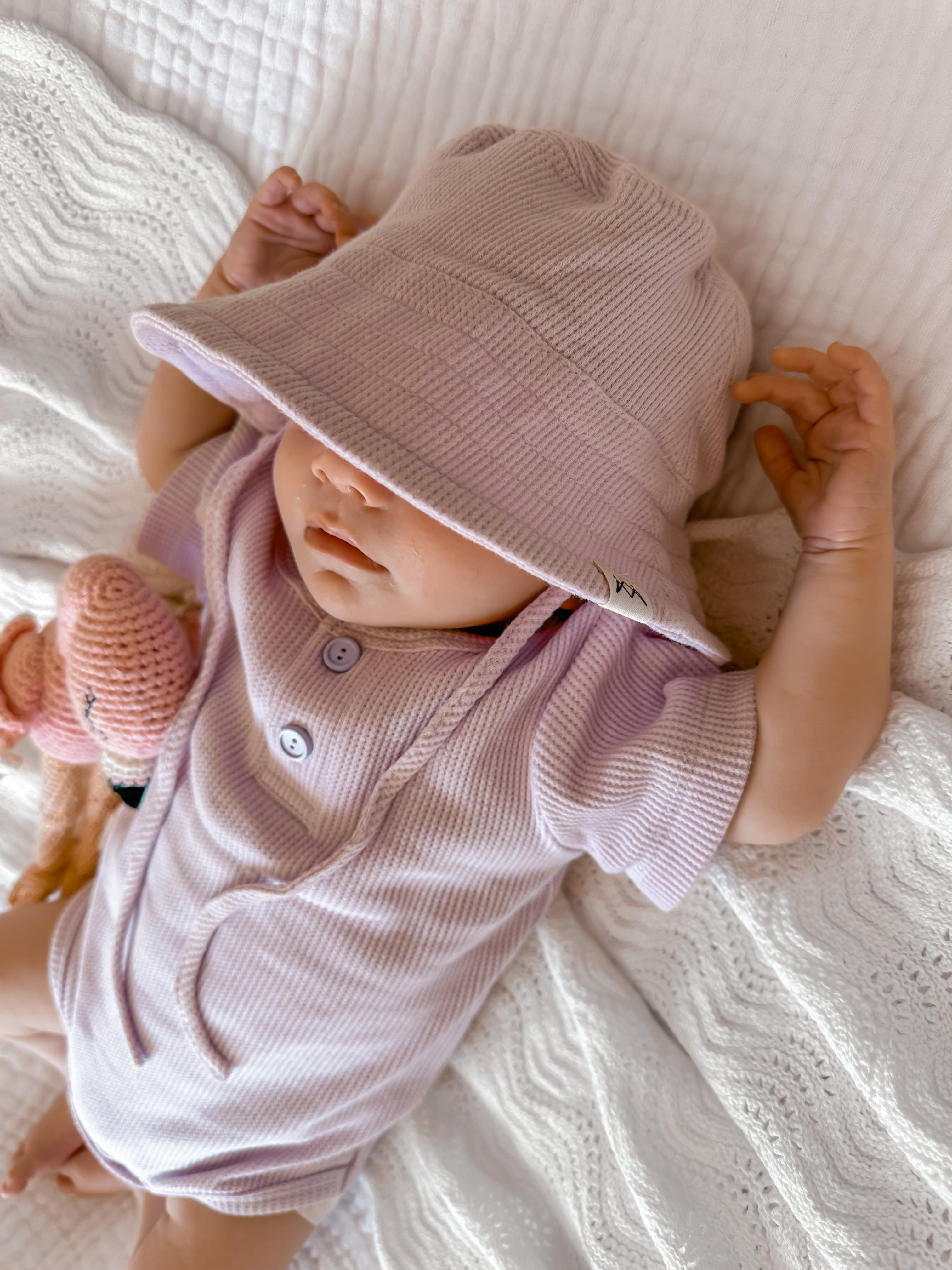 Summer Bodysuit & Sunhat - Lilac