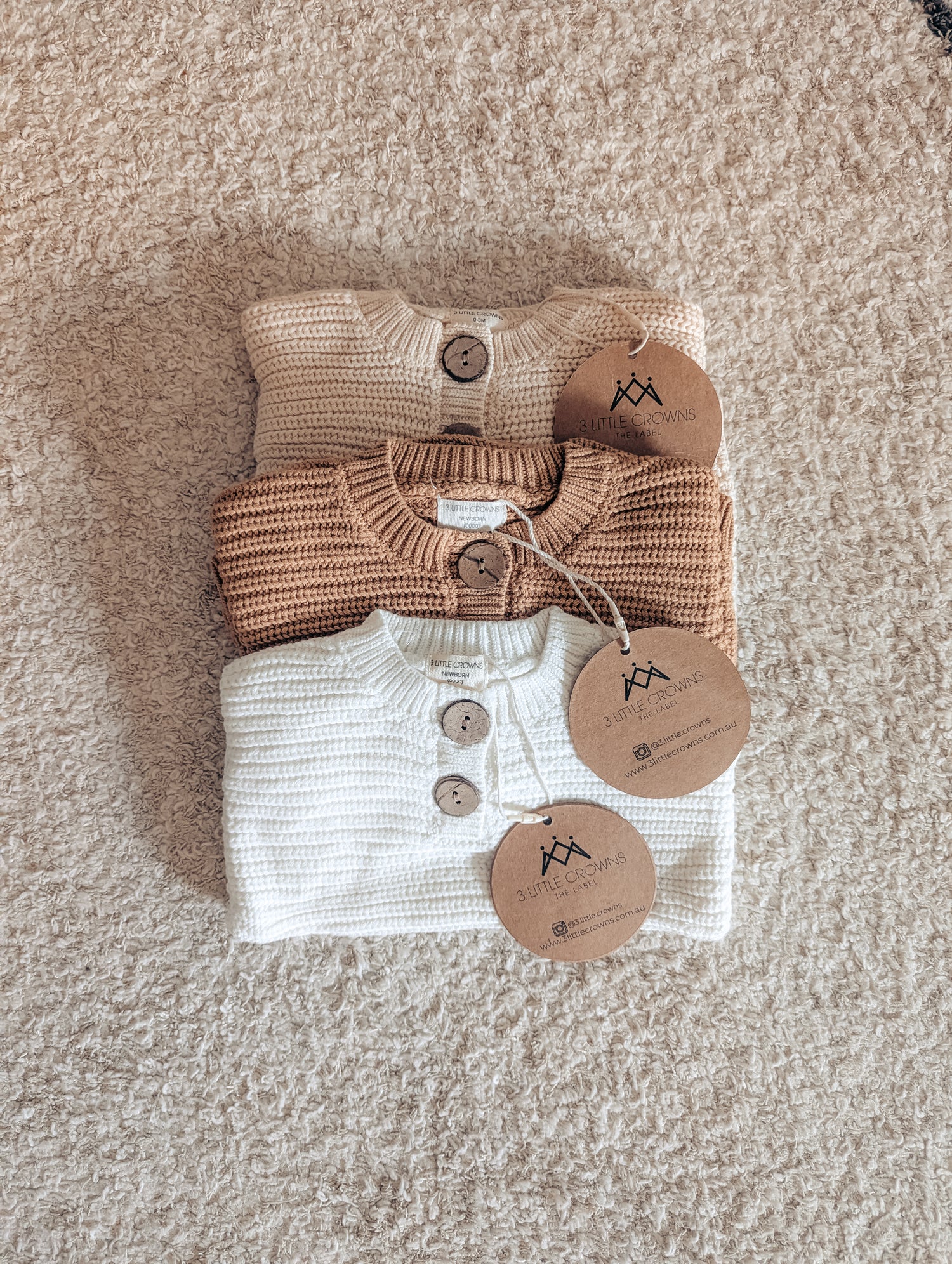 Textured Knit Bodysuit Trio