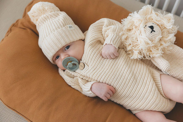 Comforter & Body Suit & Knitted Beanie - 3 Little Crowns