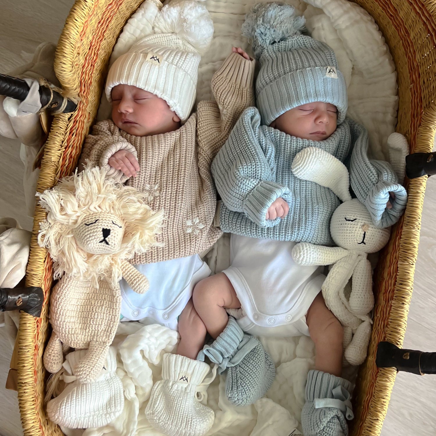 Textured Knit Beanie - Stormy Blue