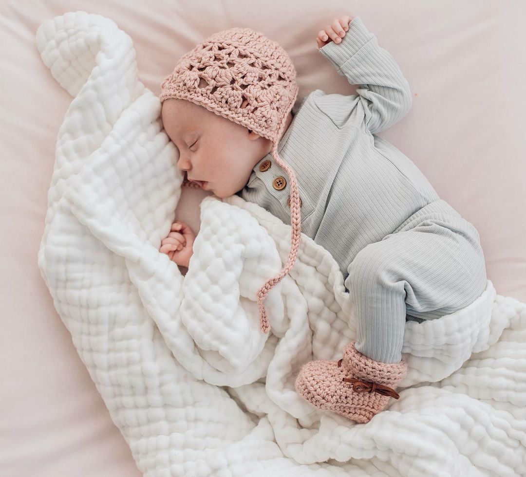 Organic Cotton Gauze Blanket White