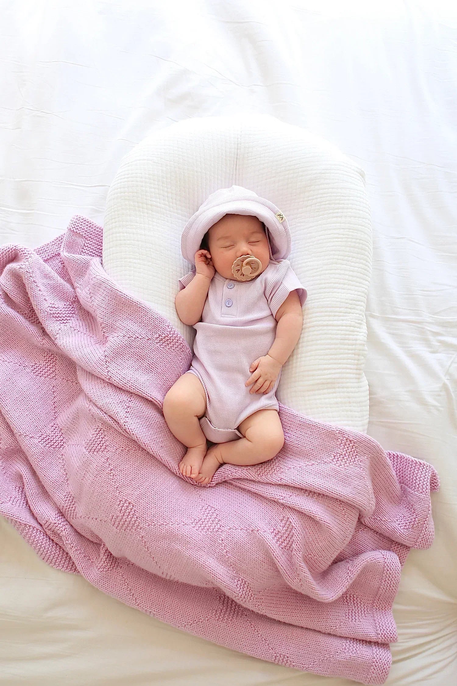Summer Bodysuit & Sunhat - Lilac by 3 Little Crowns