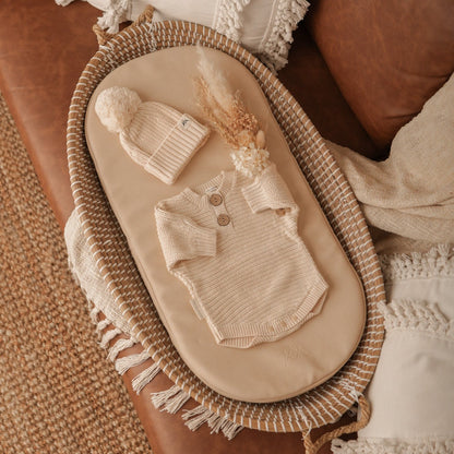 Vegan Leather Change Pad - Sand