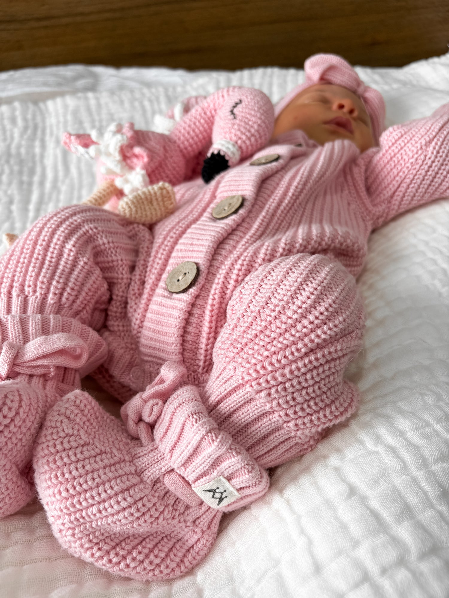 Knitted Romper Pink