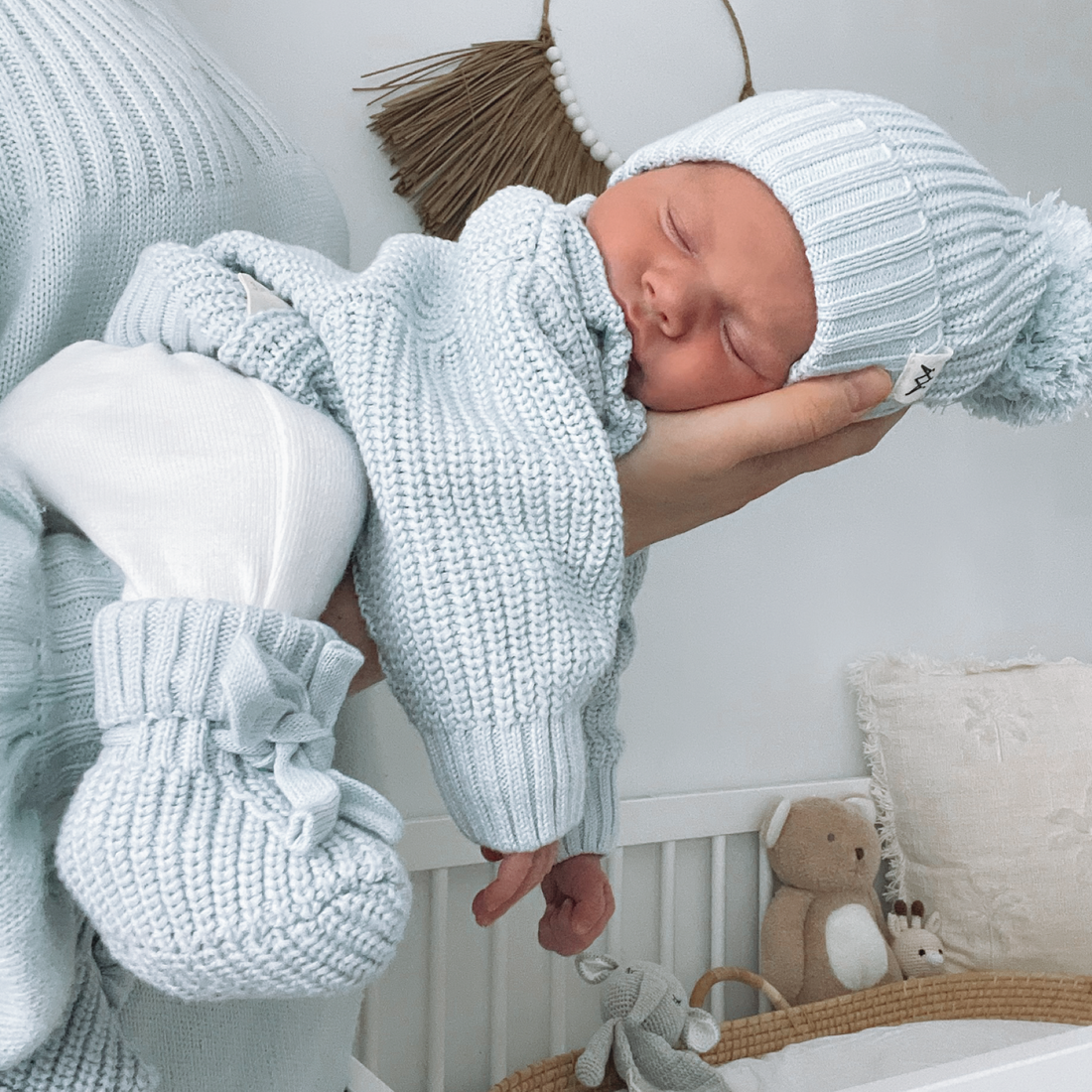 Chunky Knit Jumper - Stormy Blue