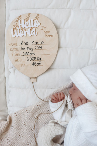 Birth Announcement Bundle - Surprise Baby