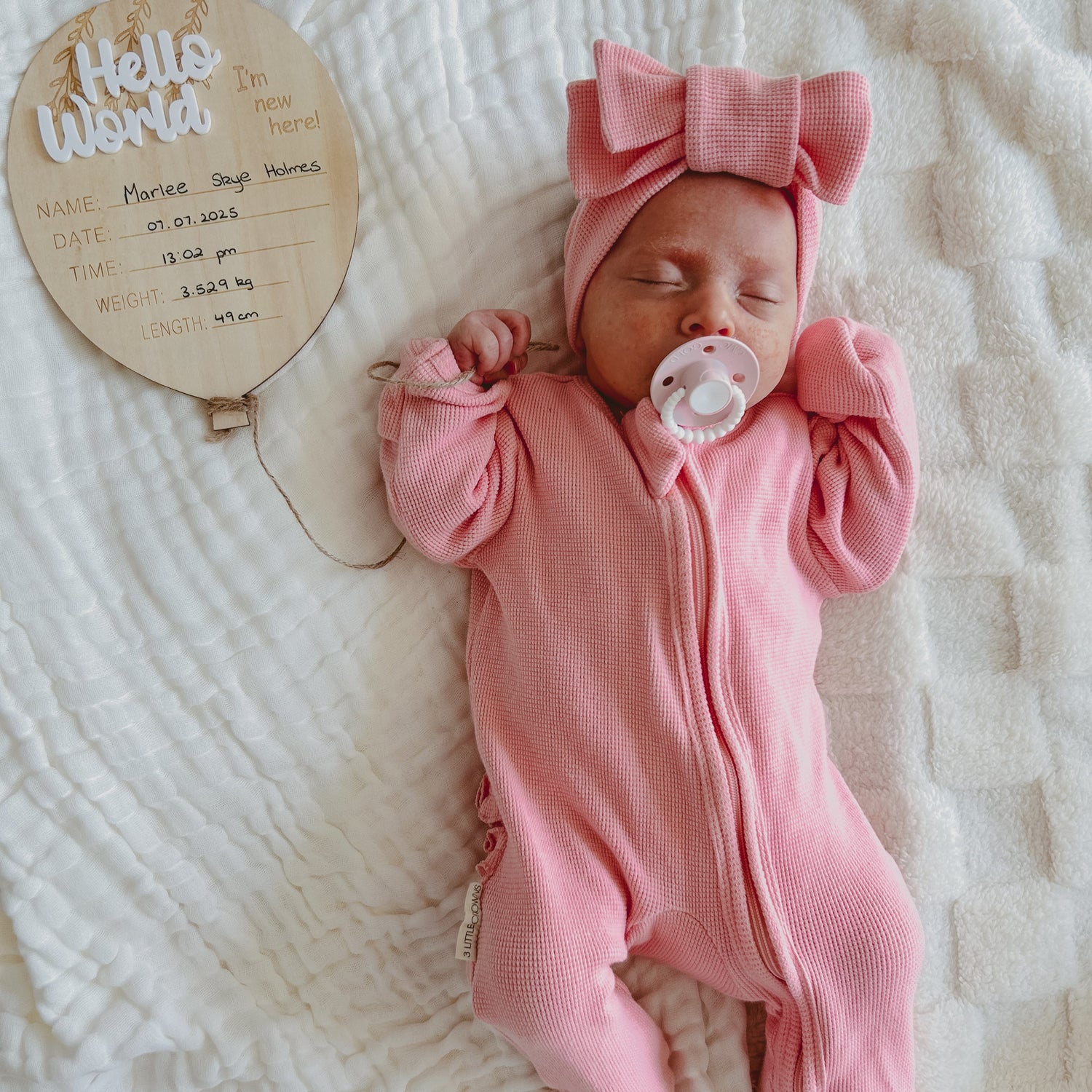 Birth Announcement Bundle Baby Girl – Little Crowns