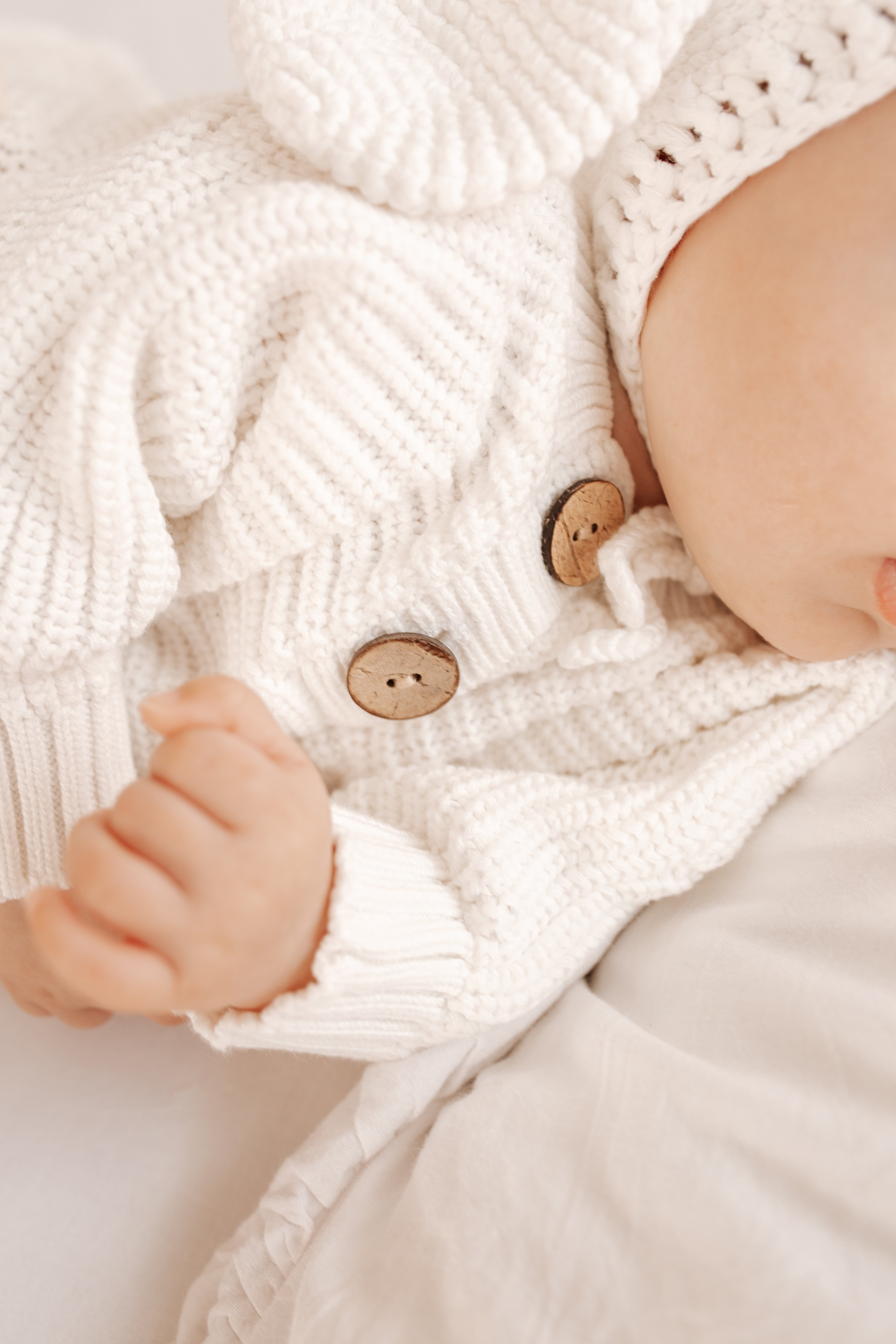 Textured Knit Bodysuit - Bunny
