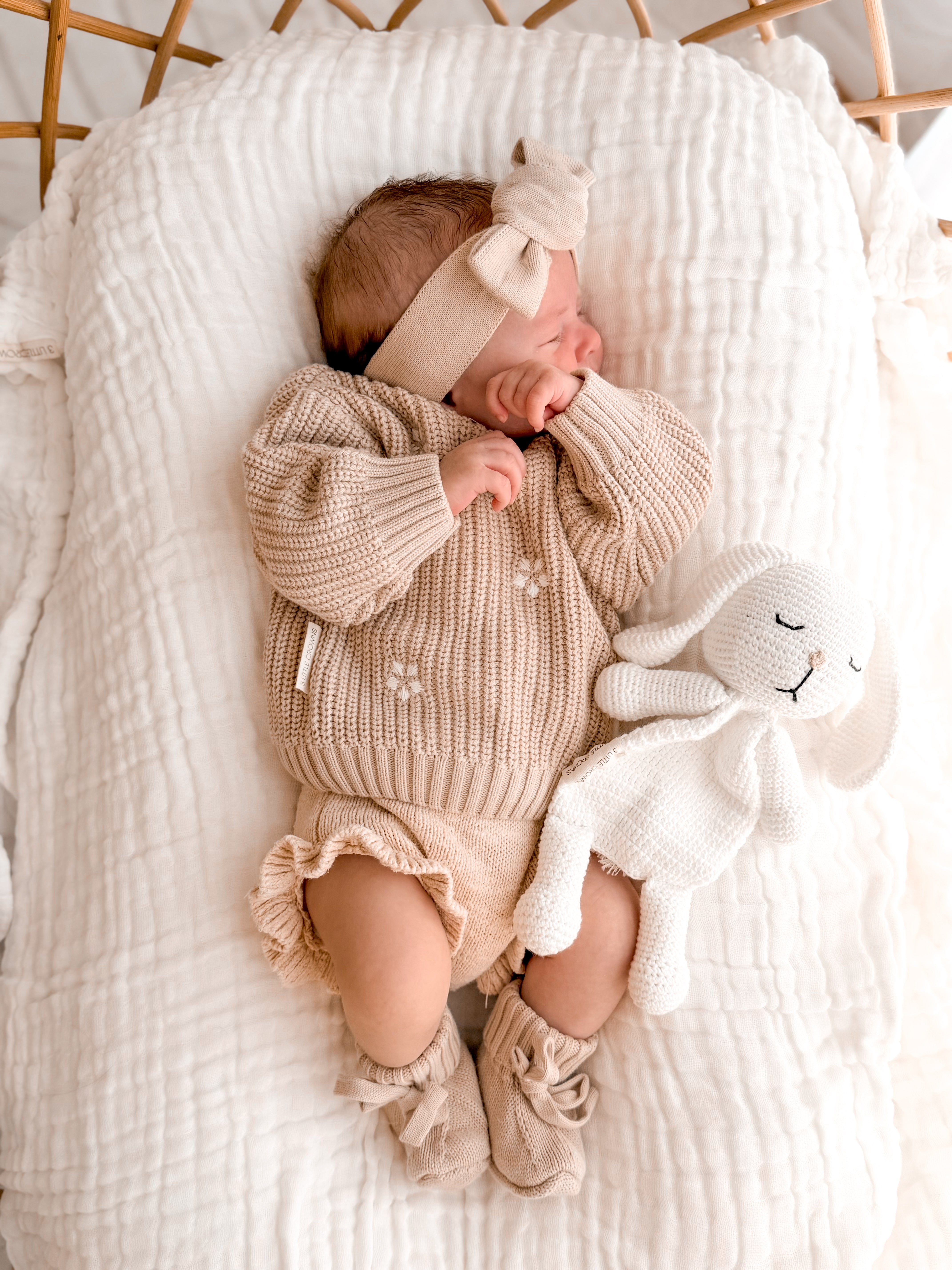 Knitted Topknot - Mushroom | 3 Little Crowns