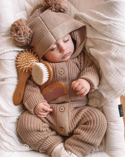 Wooden Baby Brush Set