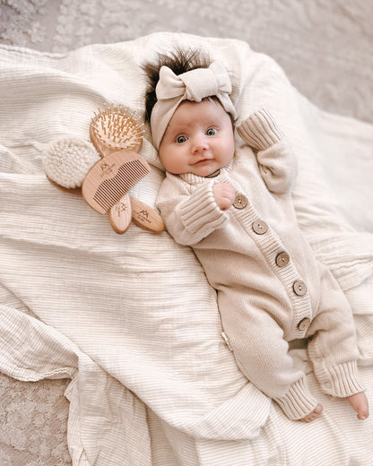 Wooden Baby Brush Set