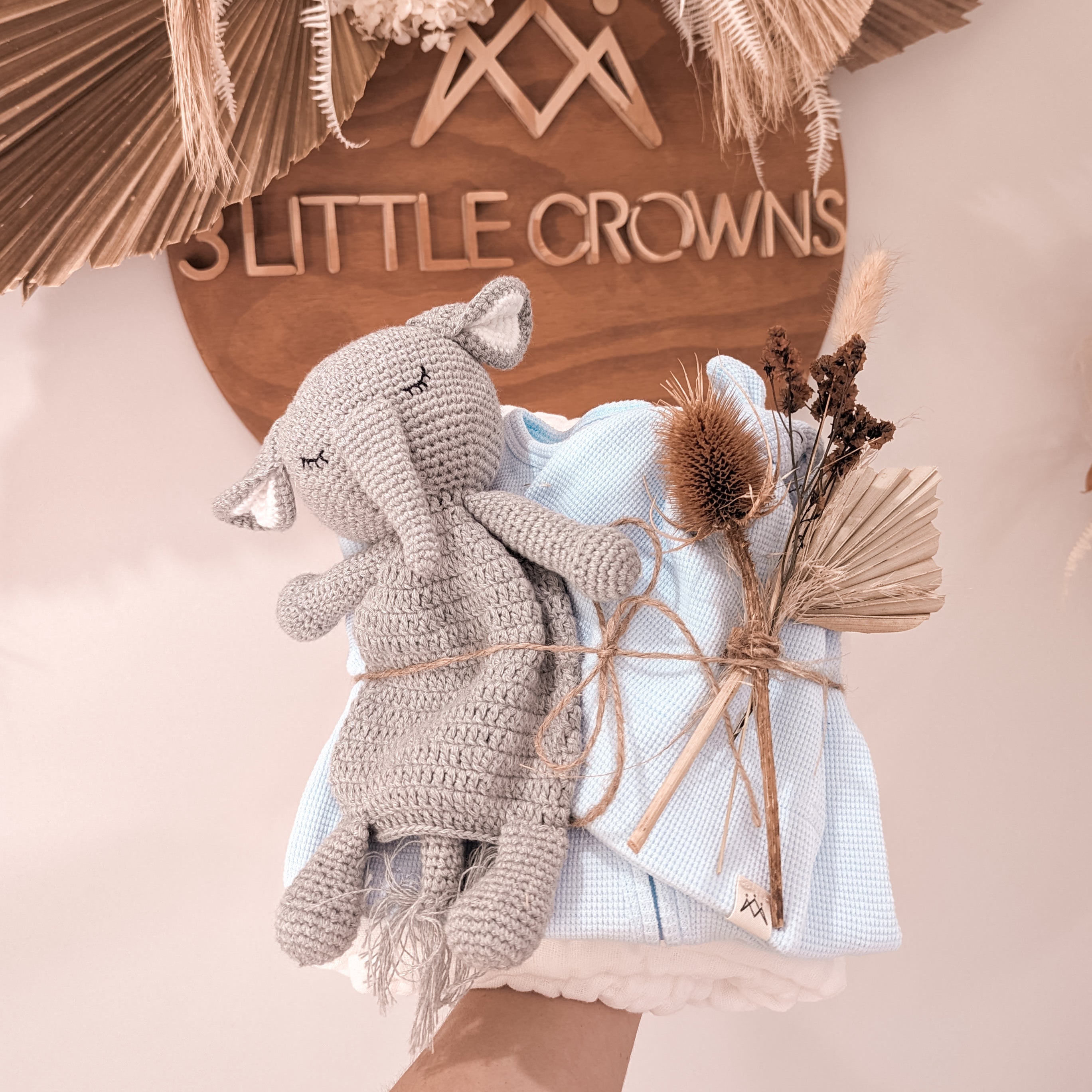 Newborn baby gift pack from 3 Little Crowns