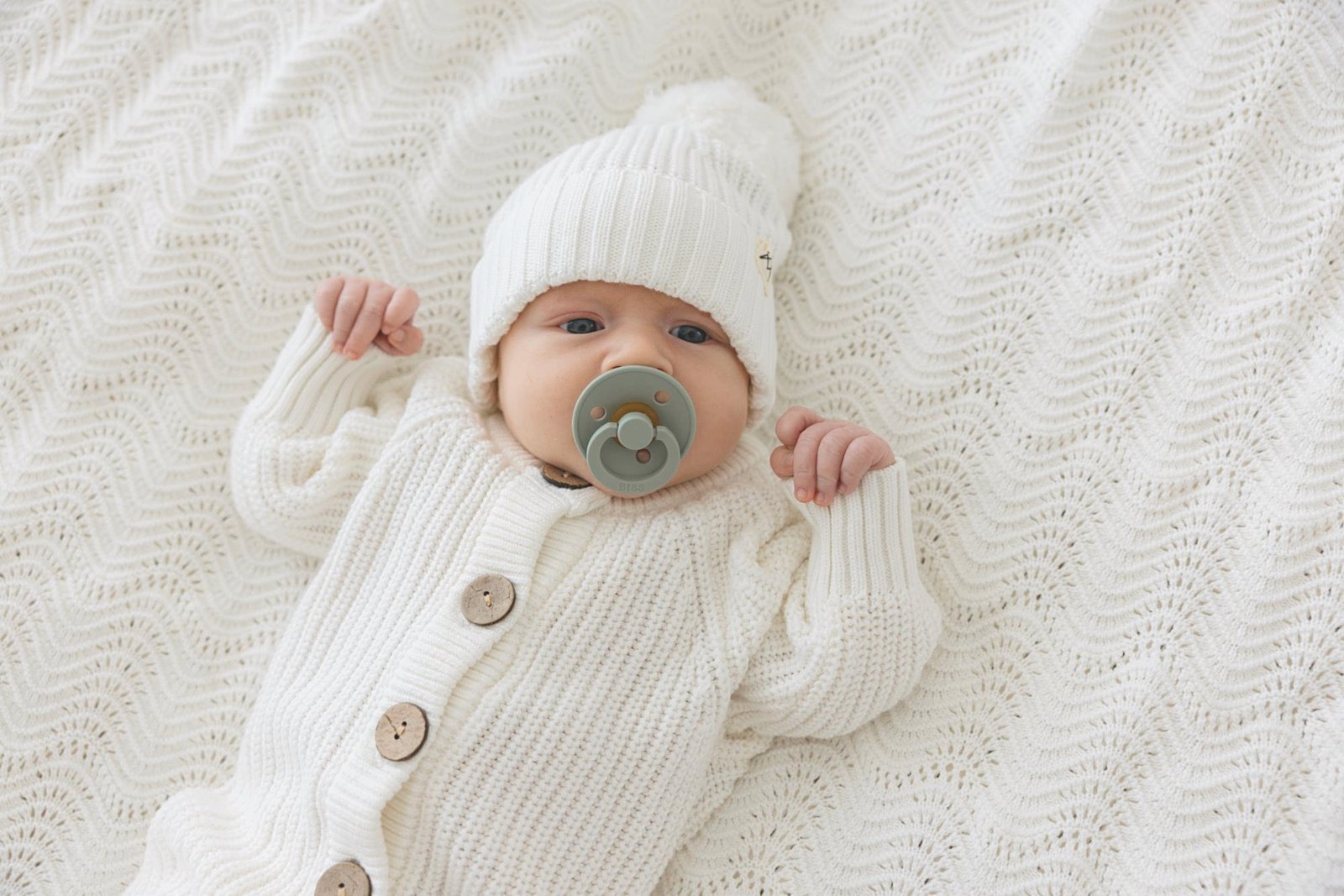 Knitted Beanie & Blanket - 3 Little Crowns