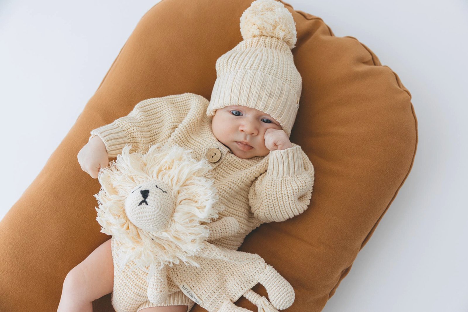 Comforter & Body Suit & Knitted Beanie - 3 Little Crowns