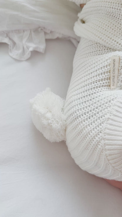 Textured Knit Bodysuit - Bunny