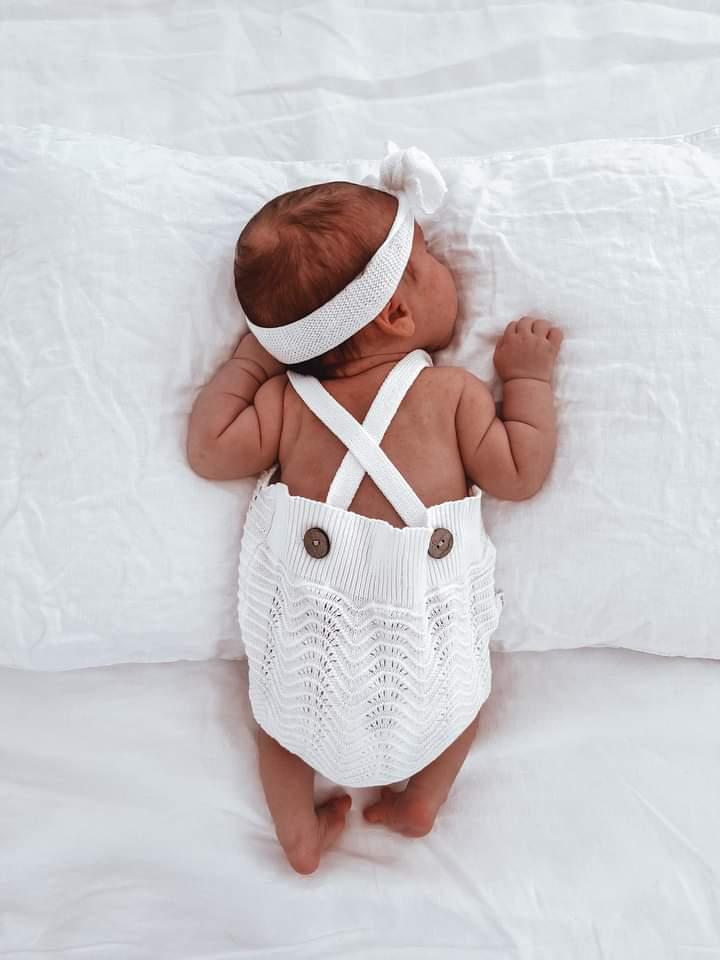 Knitted Romper - Ivory