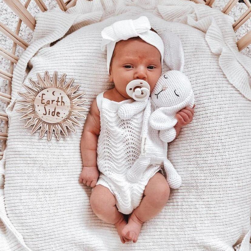 Knitted Romper - Ivory