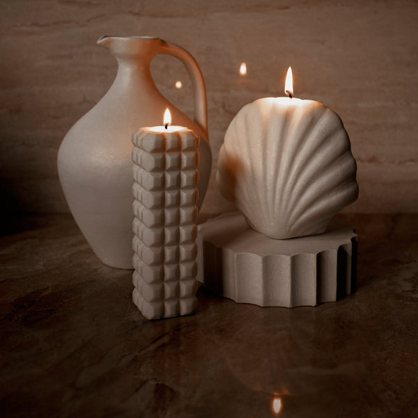 Hand Poured Shell Candle