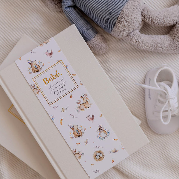 Baby Journal Bebe Book With Keepsake Box And Pen Ivory