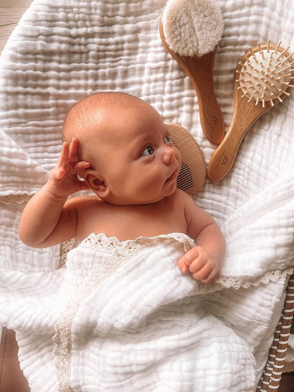 Wooden Baby Brush Set