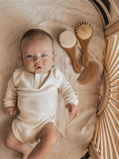 Wooden Baby Brush Set