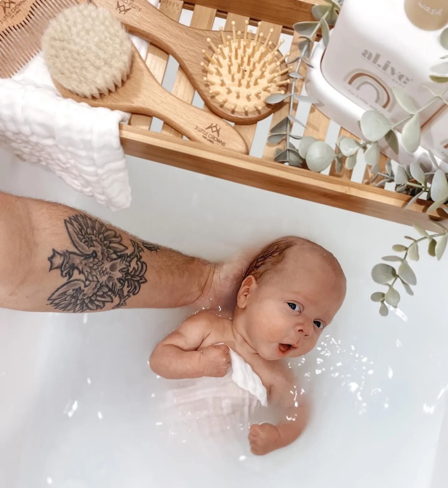 Wooden Baby Brush Set